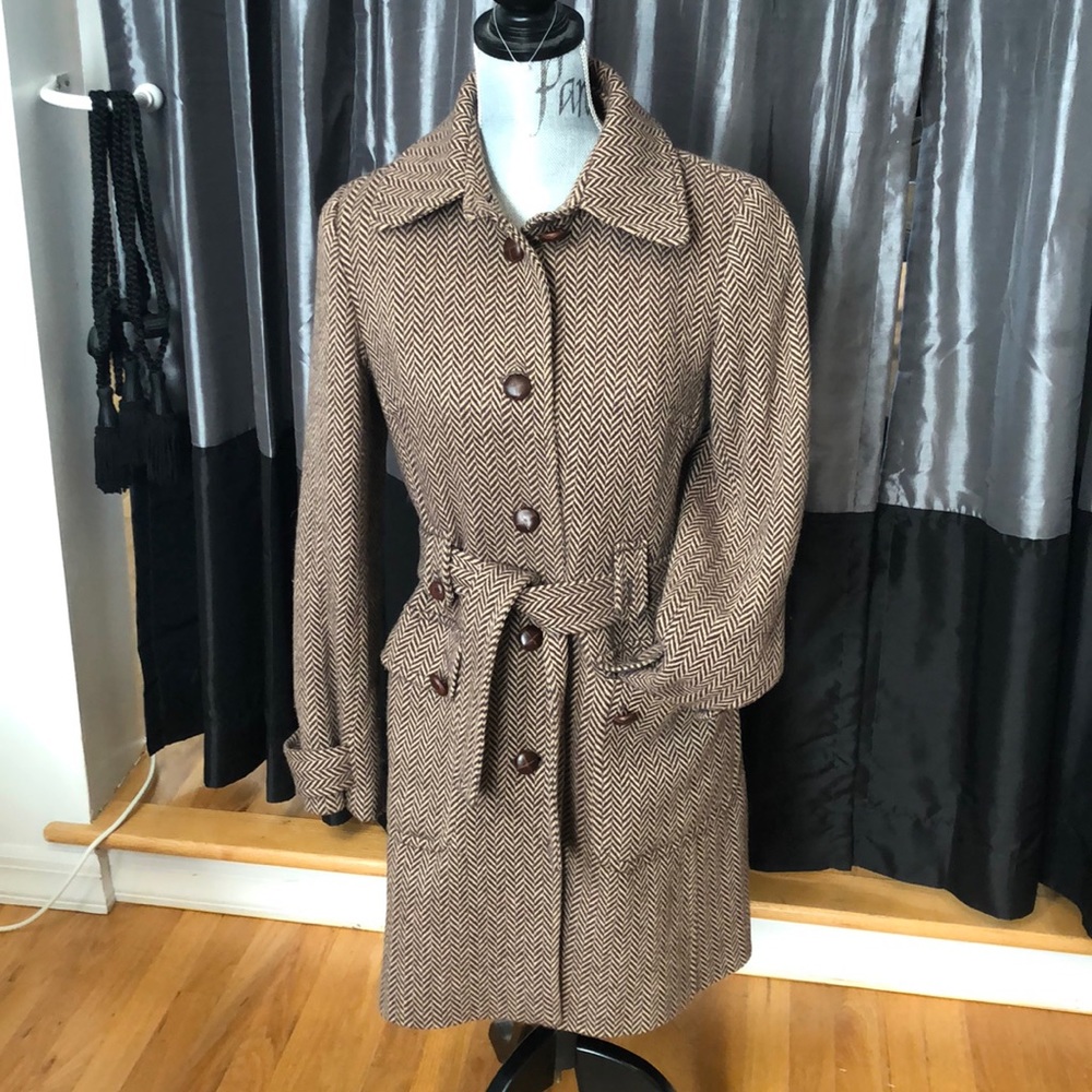 Wool trench coat by J Crew